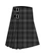 Bute Heather Grey Premium Tartan Kilt, Gray color for Male