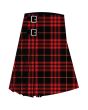 Calgary University of Premium Tartan Kilt, Black color for Male