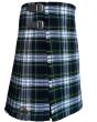 Campbell of Argyll Dress Tartan Kilt Buckle Side View – Genuine Leather Straps & Rust Free Buckles