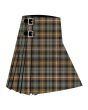 Campbell of Argyll Weathered Premium Tartan Kilt, Brown color for Male