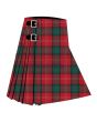 Chisholm Red Modern Premium Tartan Kilt, Red color for Male