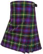 Christian Dewar Tartan Kilt in Purple Color Left Side View – Premium 16oz Acrylic Wool Kilt