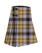 Clanedin Commemorative Premium Tartan Kilt, Yellow color for Male
