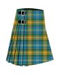 Clan Cossar Ancient Premium Tartan Kilt, Green color for Male
