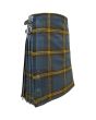 County Silgo Tartan Kilt, Gray color for Male