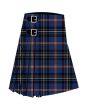 Clan Curnow of Kernow Premium Tartan Kilt, Black color for Male