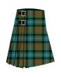 Clan Curry Ancient Premium Tartan Kilt, Green color for Male