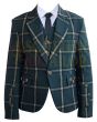 Custom Made Argyll Kilt Jacket with Vest, Navy Blue color for Male