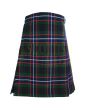 Custom Made Green Navy Black Tartan Kilt, Black color for Male