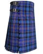 Dickson Modern Tartan Kilt Buckle Side View – Genuine Leather Straps with Rust Free Buckles