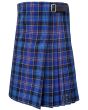 Dickson Modern Tartan Kilt Pleated Side Angle – Custom Scottish Clan Tartan Kilt