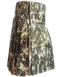 Digital Camo Hybrid Kilt With Rose Ancient Tartan, Multi Color color for Male