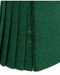 Emerald Green Wool Kilt close-up pleated view highlighting neat wool pleats and elegant texture