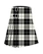 Clan Erskine Black & White Premium Tartan Kilt