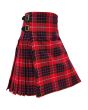 Fraser Plaid Red Modern Tartan Kilt, Red color for Male