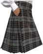 Gray Watch Tartan Kilt With Two Slash Pockets, Gray color for Male