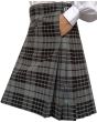 Gray Watch Tartan Kilt With Two Slash Pockets, Gray color for Male