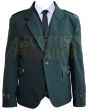 Green Argyll Kilt Jacket with Vest, Green color for Male