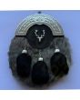Grey With Black Rabbit Fur Sporran Highland Sporran