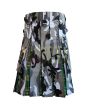 Urban Camo Hybrid Kilt With Irish Green Tartan, Green color for Male