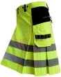 High Visibility Firefighter Kilt For Working Men Kilt, Yellow color for Male