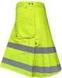 High Visibility Firefighter Kilt Working Men Kilt, Yellow color for Male