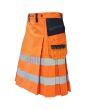High Visibility Orange Firefighter Kilt For Working Men Kilt, Orange color for Male