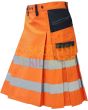 High Visibility Orange Firefighter Kilt For Working Men Kilt, Orange color for Male
