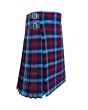 Highland Titles Tartan Kilt, Blue color for Male