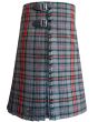 Howells Powell Tartan Kilt Buckle Side View – Genuine Leather Straps with Rust Free Buckles