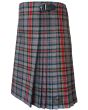 Howells Powell Tartan Kilt Pleated Side Angle – Custom Scottish Clan Tartan Kilt