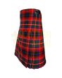Innes Red Modern Tartan Kilt, Red color for Male