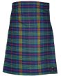 Jenkins of Wales tartan kilt navy blue green red tartan front view