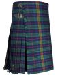 Jenkins of Wales Tartan Kilt Buckle Side View – Genuine Leather Straps with Rust Free Buckles