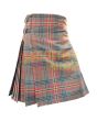 Kennedy Weathered Tartan Kilt, Brown color for Male