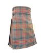 Kennedy Weathered Tartan Kilt, Brown color for Male