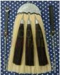 Long Horse Hair Dress Kilt Sporran Rampant Lion Cantle Silver Finish, Black color for Male
