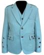 Lovat Green Argyll kilt jacket With Vest