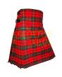 MacAulay Red Modern Tartan Kilt, Red color for Male