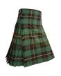 Mackinnon Hunting Ancient Tartan Kilt, Green color for Male