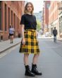MacLeod of Lewis Pleated Tartan Kilt Side Angle – Premium 16oz Acrylic Wool Highland Women Kilt