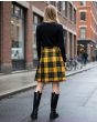 MacLeod of Lewis Pleated Tartan Kilt Back View – Traditional Pleated Scottish Women’s Kilt