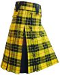 MacLeod of Lewis Tartan Hybrid Utility Kilt, Yellow color for Male