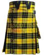 MacLeod of Lewis Tartan Hybrid Utility Kilt, Yellow color for Male