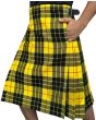 MacLeod of Lewis Tartan Kilt With Two Slash Pockets, Yellow color for Male