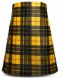MacLeod of Lewis Tartan Style Leather Kilt front view with adjustable waist and MacLeod of Lewis tartan inspired design