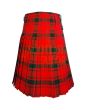 MacQuarrie Red Modern Tartan Kilt, Red color for Male