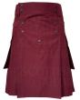 Maroon Utility Kilt For Sale Deluxe Style