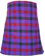 Montgomery Purple Ancient Tartan Kilt Front Apron View – Classic Scottish Clan Tartan Kilt