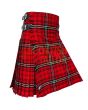 Morrison Red Modern Premium Tartan kilt, Red color for Male